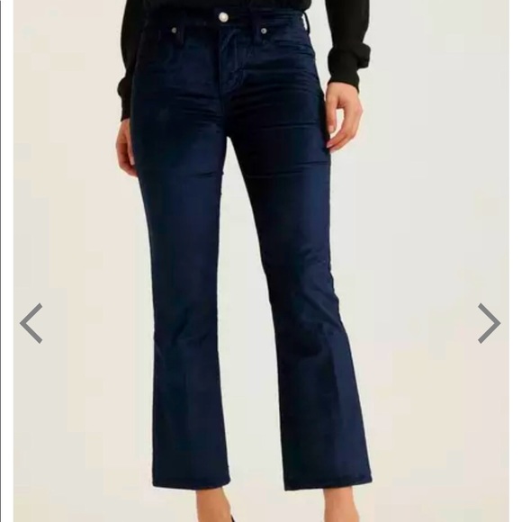 Lucky Brand Denim - LUCKY BRAND Ava Crop Velvet Jeans Pants Sz 12 31”